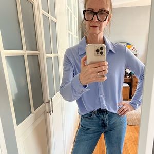 Wilfred Jessie Long Sleeve Button Up - Size Small - Blue